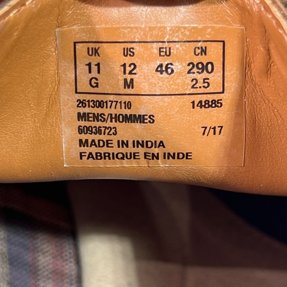 Clarks Men’s Leather Cap Toe Ankle Boots – Brown (Size 12) - Picture 10 of 10